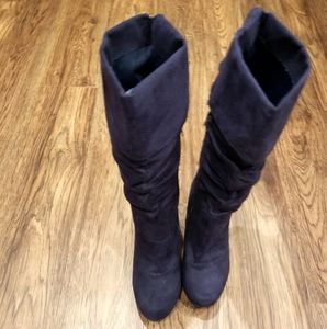 Charlotte Russe Faux Suede Slouch Boots